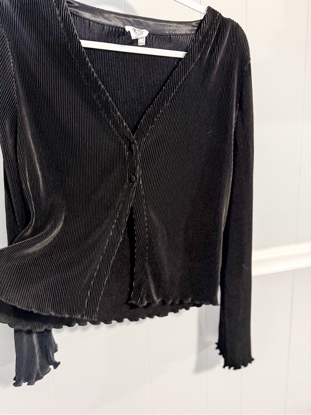 Princess Polly Marie Black Long Sleeve Top - Picture 3 of 6